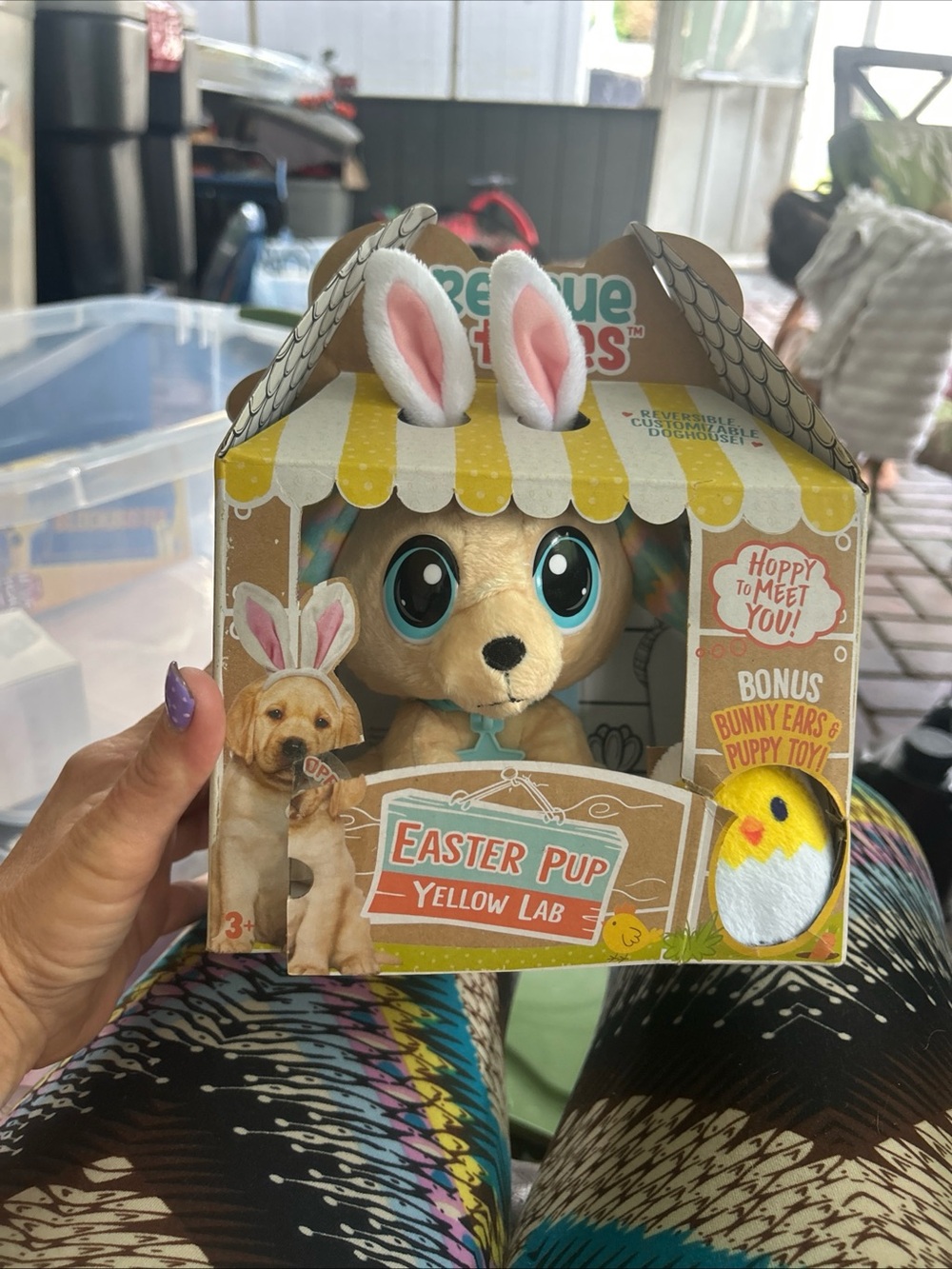 Easter Pup Plush Yellow Lab with Removable Bunny Ears